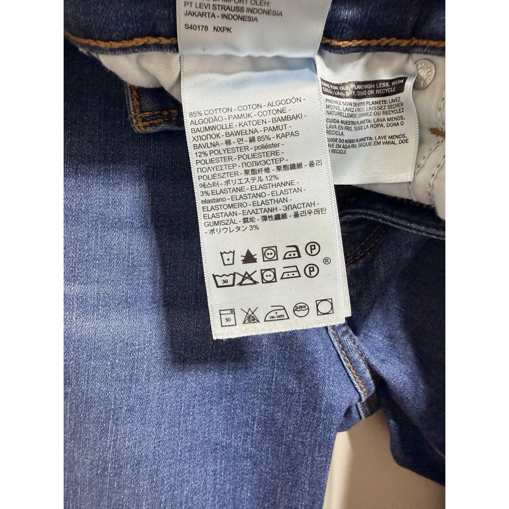 LEVIS Jeans Sz 8 W29 L30 Classic Mid Rise Skinny - Picture 9 of 11